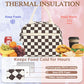 Lunch Bag for Women Insulated Lunch Box Corduroy Lunch Tote Cooler for Travel Work Picnic