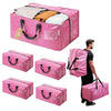 4 Pack Extra Large Moving Bags with Backpack Straps & Handles (4 Count)