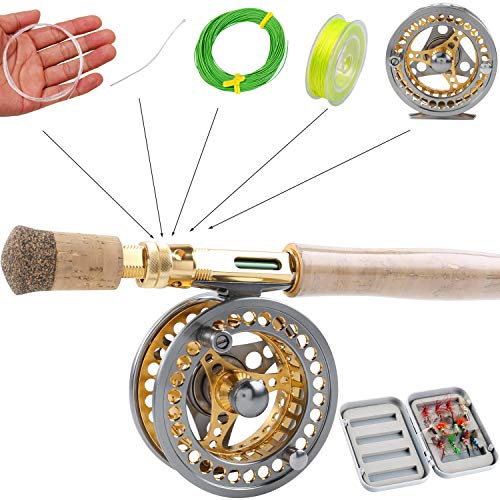 Fly Fishing Rod Reel Combo with Lightweight Portable Rod and Reel