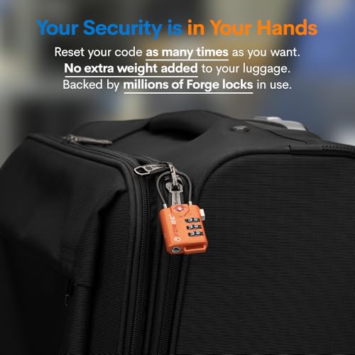 TSA Approved Cable Luggage Locks (4 Count)