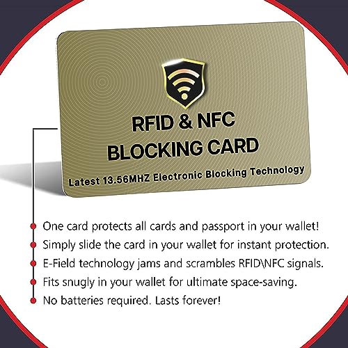 3 Pack RFID Blocking Card for Credit Debit ID Card (3 Count)