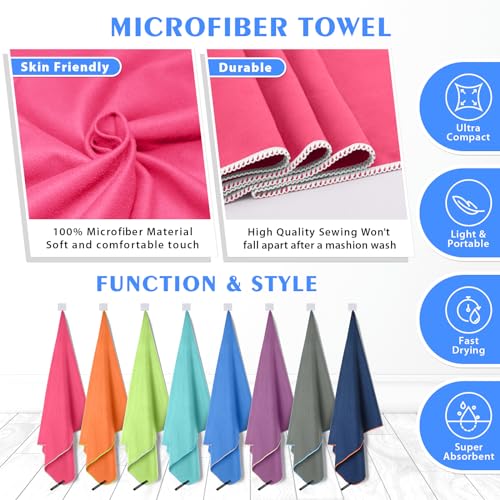 Microfiber Travel Camping Towels (2 Count)