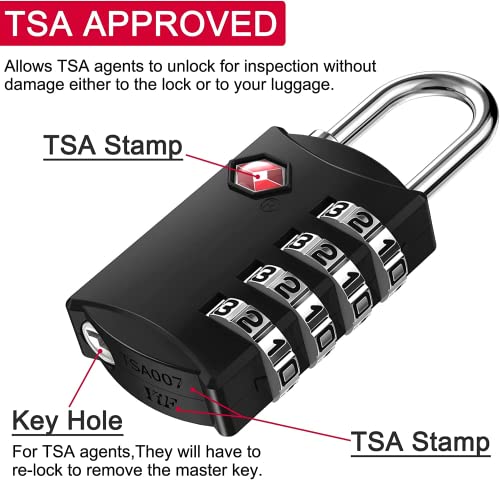 Travel Locks TSA Approved Locks for Luggage (2 Count)
