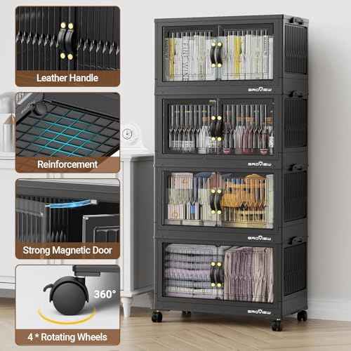 300Qt Stackable Storage Bins with Lid (5 Count)