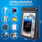 Large Floating Waterproof Phone Pouch [with Sealing Strip] Black