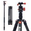 73" 185cm Carbon Fiber Travel Tripod for Camera