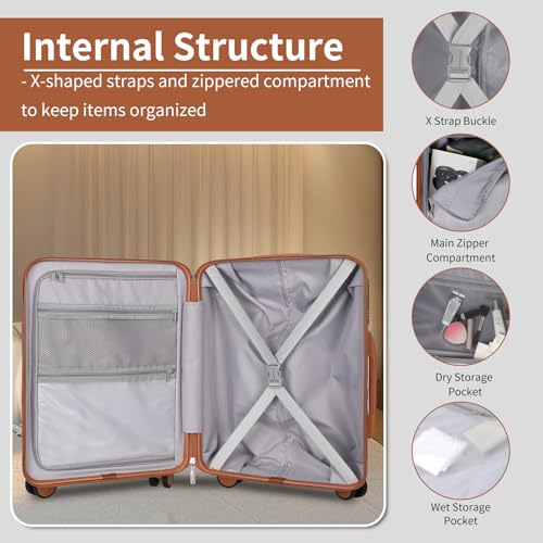 5 Piece Hardside Luggage Set (5 Count)