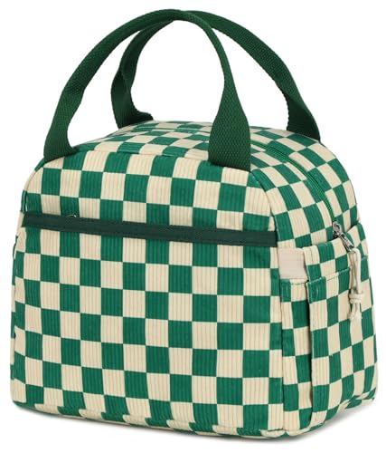 Lunch Box for Women men Insulated Cute Corduroy Lunch bag