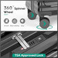 20 Inch Carry on Luggage with Front Pocket and Cup Holder