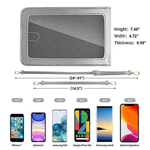 Crossbody Cellphone Purse Women Touch Screen Bag RFID Blocking Wallet Handbag Shoulder Strap