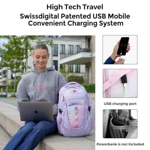Design Backpack for Men with USB Charging Port SD803