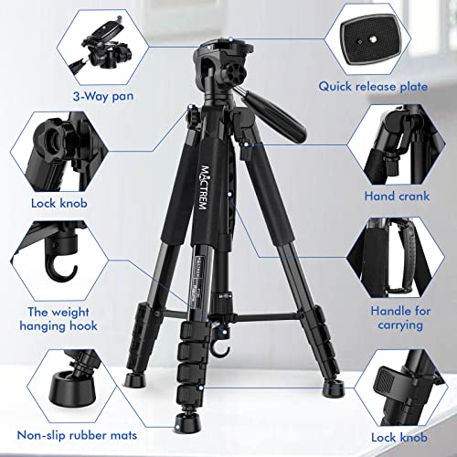 75in Aluminum Lightweight Travel Tripod for DSLR Camera Phone iPad