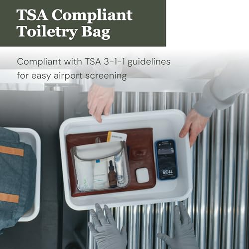 Clear Quart Travel Toiletry & Cosmetic Bag