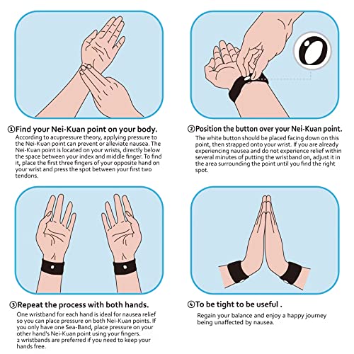 10 Pairs Motion Sickness Bands (20 Count)