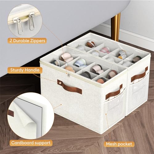 2 Pack Shoe Organizer for Closet (2 Count)