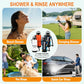 8L/2.1-Gal Portable Shower for Beach & Camping, 10 Spray Patterns