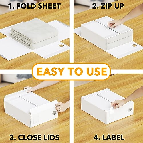 8 Pack Bed Sheet Organizers and Storage