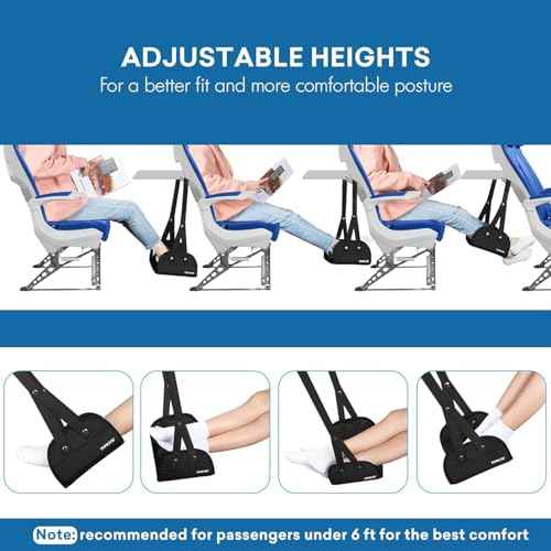 2 Pack Foot Hammock for Plane Travel (2 Count)