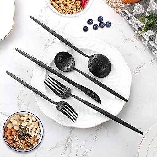 Matte Black Silverware Set for 4 (4 Count)