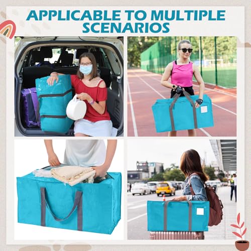 8 Pack Heavy Duty Dorm Moving Bags 65LBs Zippers (8 Count)