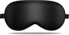 LULUSILK Mulberry Silk Sleep Eye Mask Blindfold with Adjustable Strap, Soft Eye Cover for Women Men Night Sleeping, Travel, Nap(Black)