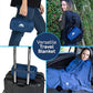 Ultra Compact 2 Pack Travel Blanket Pillow Airplane (2 Count)