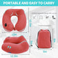2 Pack Inflatable Travel Neck Pillows for Airplanes