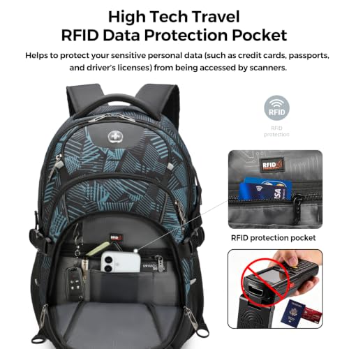 Laptop Backpack with USB Charging Port