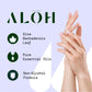 ALŌH Lavender Rosewood + Aloe Sanitizing Hand Wipes - Clean Hands, Clear Mind - On The Go Hand Sanitizer Wipes for Kids and Adults - Travel Size 6 Pack, 20ct (120 wipe)