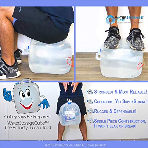 Collapsible Water Container with Spigot (4 Count)