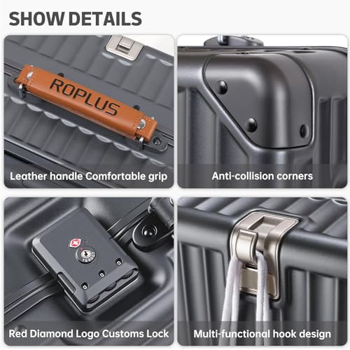 Aluminium Frame Carry on Luggage with Smooth Jelly Wheels
