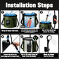 Portable Camping Shower Tent Kit with LED Lights