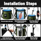 Portable Camping Shower Tent Kit with LED Lights