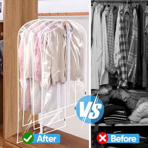 2PK Clear Garment Bags for Hanging Clothes (2 Count)