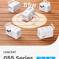 85W Universal Travel Power Adapter with Retractable USB C Cable