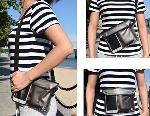 Waterproof Pouches Set with Waist Strap (2 Count)