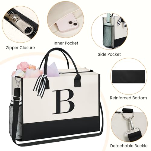 Personalized Initial Tote Bag