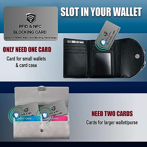 2 Pack RFID Blocking Card for Credit Debit ID Card (2 Count)
