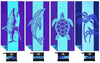 4 Pack Microfiber Beach Towel Oversized 71x32 Blue Sea Animal Palm (4 Count)