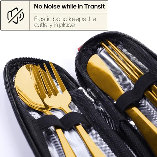 Travel Utensils with Case (5 Count)
