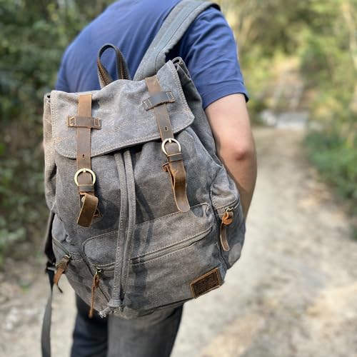 High Capacity Canvas Vintage Backpack
