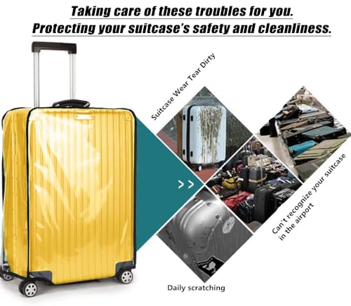 24 Inch Waterproof Clear Suitcase Cover