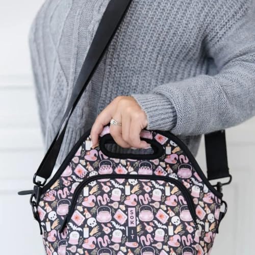 LunchTote Zippered Bag Insulated Neoprene Caddy (Spellbound / X-Large 6.5 Quart Lunch Tote)