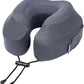 Cabeau Air Travel Pillow for Long Flights – Evolution Plus – U Shaped Memory Foam Neck Support – Removable, Washable Cover – Comfort On-The-Go for Airplane, Train, and Car (Slate Grey)