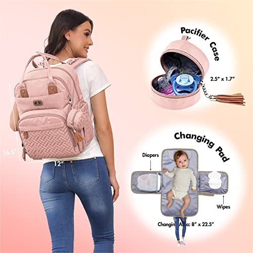 Diaper Bag Backpack with Portable Changing Pad