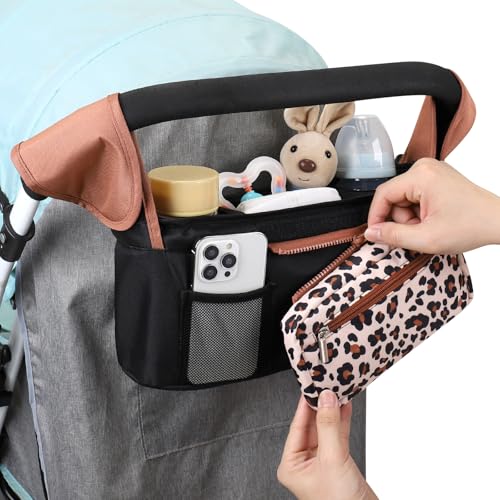 Universal Stroller Organizer with Insulated Cup Holder