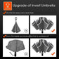 Inverted Umbrella Large Windproof Umbrellas for Rain Sun Travel Umbrella Compact with Reflective Stripe
