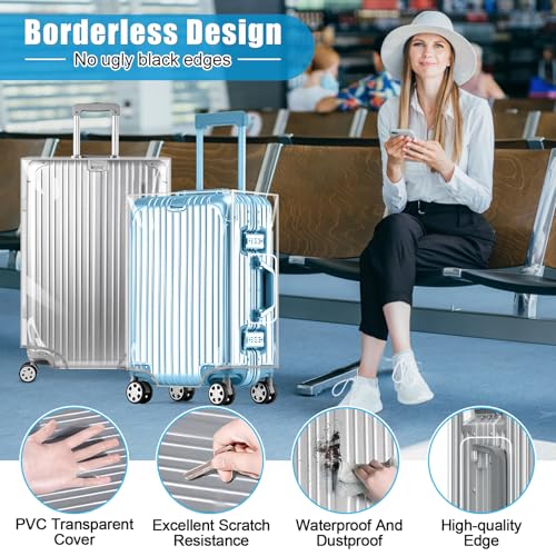 Clear PVC Suitcase Cover Tough Protector