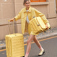 Expandable Top Opening 28 Inch Checked Luggage with Spinner Wheels
