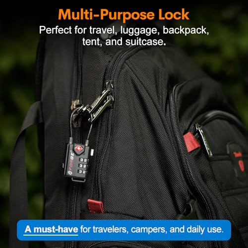 TSA Approved Cable Luggage Locks (4 Count)